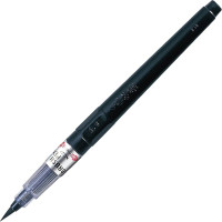 Брашпен Kuretake ZIG CARTOONIST BRUSH PEN №22 чорний