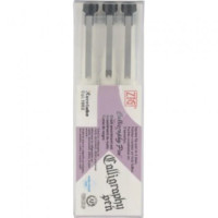 Набір ручок для каліграфії Kuretake ZIG CALLIGRAPHY PEN Square Tip BLACK 3шт.