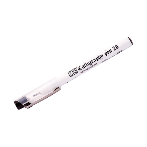 Ручка для каллиграфии Kuretake ZIG CALLIGRAPHY PEN Oblique Tip BLACK 2.0 мм