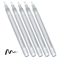 Набор пустых контейнеров для чернил Kuretake Karappo-Pen Fine Brush 5 шт.