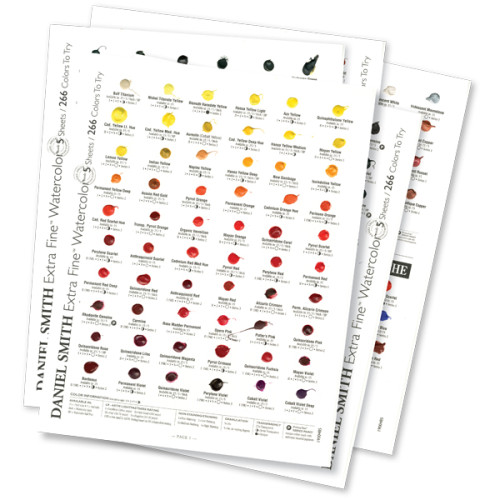 Дот-карта акварельных красок 266 цветов и гуашевых красок 22 цвета Daniel Smith
