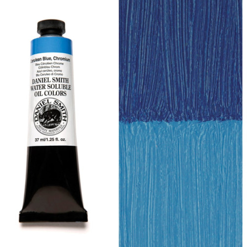 Олійна фарба Daniel Smith водорозчинна 37 мл Церулеум Блакитний Хром (Cerulean Blue, Chromium)