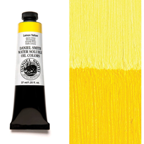 Масляная краска Daniel Smith водорастворимая 37 мл Лимонный Желтый (Lemon Yellow)
