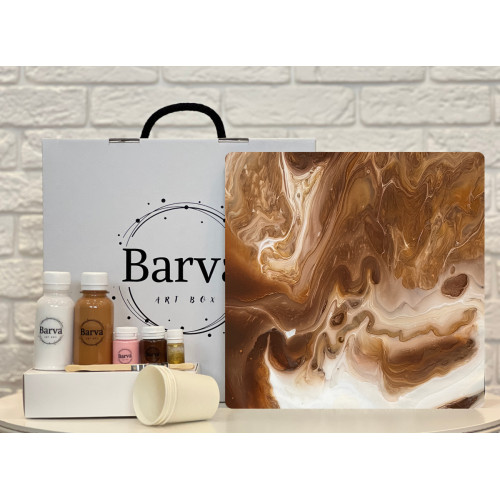 Художній набір для створення картини у техніці флюїд арт, Barva art box 