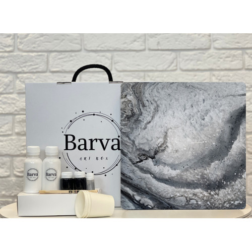 Художній набір для створення картини у техніці флюїд арт, Barva art box 