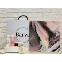 Художній набір для створення картини у техніці флюїд арт, Barva art box 