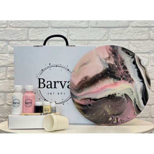 Художній набір для створення картини у техніці флюїд арт, Barva art box 