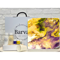 Художній набір для створення картини у техніці флюїд арт, Barva art box 