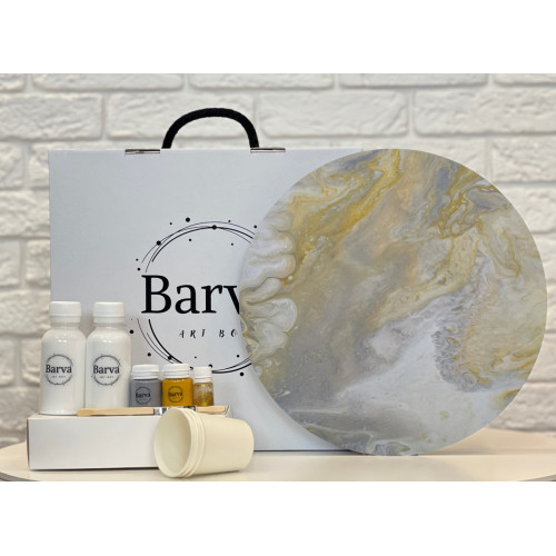 Художній набір для створення картини у техніці флюїд арт, Barva art box 
