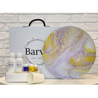 Художній набір для створення картини у техніці флюїд арт, Barva art box 