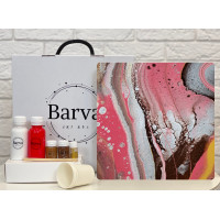 Художній набір для створення картини у техніці флюїд арт, Barva art box 