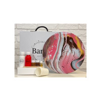 Художественный набор для создания картины в технике флюид арт, Barva art box, Венера Круг 30 см - fluid art (жидкий акрил)