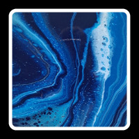Художественный набор для создания картины в технике флюид арт, Barva art box, Нептун Квадрат 30 см - fluid art (жидкий акрил)