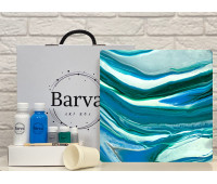 Художній набір для створення картини у техніці флюїд арт, Barva art box 