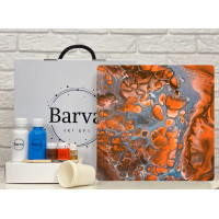 Художній набір для створення картини у техніці флюїд арт, Barva art box 