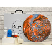 Художній набір для створення картини у техніці флюїд арт, Barva art box 