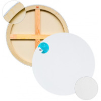 Набор круглых холстов на подрамнике 100, 90, 80,70,60,50,40,30,20 см, Белый грунт НК40Б161-100 Хлопок 410 г/м2