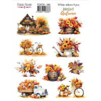 Набор наклеек (стикеров) 9 шт Bright Autumn 366 Яркая Осень