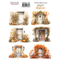 Набор наклеек (стикеров) 6 шт Bright Autumn 370 Яркая Осень