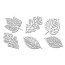 Набор чипбордов Осенние листья 10х15 см 820 Серебро