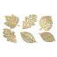 Набор чипбордов Осенние листья 10х15 см 820 Золото