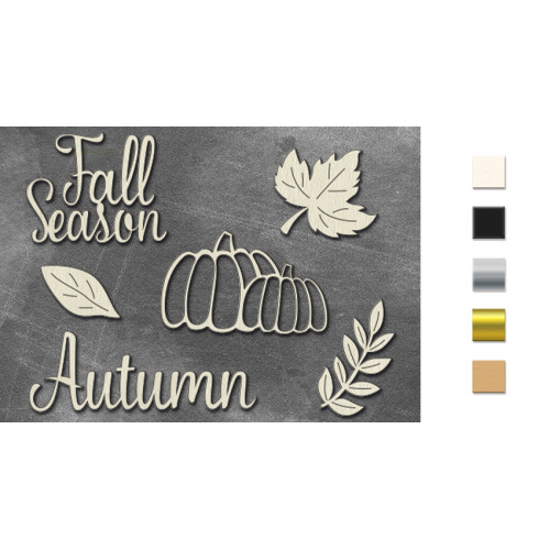 Набор чипбордов Fall season 10х15 см 821 Крафт