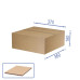 Коробка картонна для пакування (10 шт), 3 шарова, коричнева, 370 х 360 х 160 мм