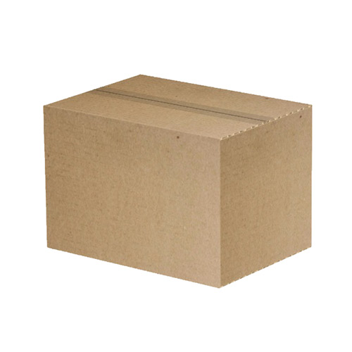 Коробка картонна для пакування (10 шт), 3 шарова, коричнева, 350 х 250 х 250 мм