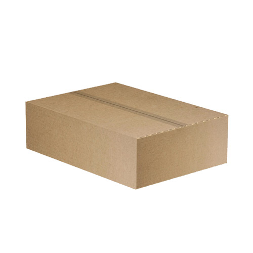 Коробка картонна для пакування (10 шт), 3 шарова, коричнева, 340 х 240 х 90 мм