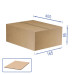 Коробка картонна для пакування (10 шт), 3 шарова, коричнева, 230 х 165 х 95 мм