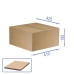 Коробка картонна для пакування (10 шт), 5 шарова, коричнева, 425 х 410 х 195 мм