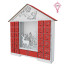 Календар Казковий будиночок з фігурками на 25 днів з вирізаними цифрами, Червоно-Білий