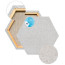 Холст на подрамнике Сота 55х55 см шестиугольник, лен, 410 г/м грунт бесцветный (цвет льна натуральный), сред зерно ПСп45Б1665555