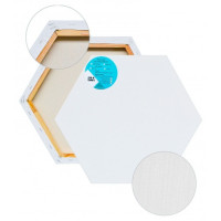 Полотно на підрамнику Сота 60х60 см, бавовна, 410 г/м² грунт білий, сер зерно, ПСп45Б1616060 Полотно на підрамнику Сота 60х60 см, бавовна, 410 г/м² грунт білий, сер зерно, ПСп45Б1616060