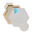 Холст на подрамнике Сота 35х35 см шестиугольник, лен 410 г/м грунт бесцветный (цвет льна натуральный), сред зерно ПСп35Л1663535