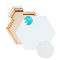 Полотно на підрамнику Сота 35х35 см, бавовна, 410 г/м² грунт білий, сер зерно, ПСп35Б1613535