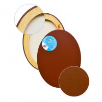 Полотно на підрамнику Овал 90х100 см, Бавовна, грунт Умбра О40Б16590100