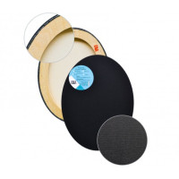 Полотно на підрамнику Овал 40х50 см, Бавовна, грунт Чорний О40Б1624050