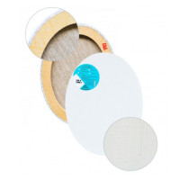 Полотно на підрамнику Овал 20х30 см, Бавовна, грунт Білий О40Б1612030