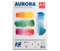 Альбом для акварелі Watercolour, А4, 300г/м, 12 л., HP, дрібне зерно, Aurora