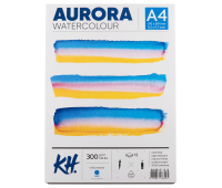 Альбом для акварели Watercolour, А4, 300г/м, 12 л., CP, среднее зерно, Aurora