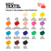 Набор красок для росписи тканей STYLE, акрил 18 цв, 20 мл, ROSA TALENT