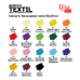 Набор красок для росписи тканей CAT,  акрил 18 цв, 20 мл, ROSA TALENT