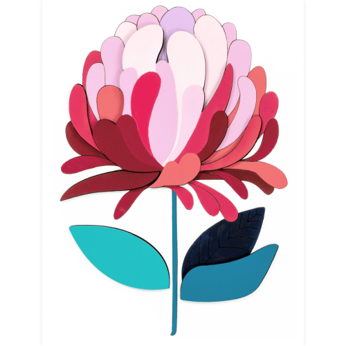 Набір, Чарівна квітка 3D, МДФ, 24,5х18,5 см, ROSA Talent