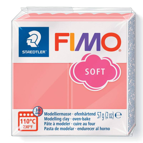 Пластика Soft, Розовый грейпфрут, 57г, Fimo
