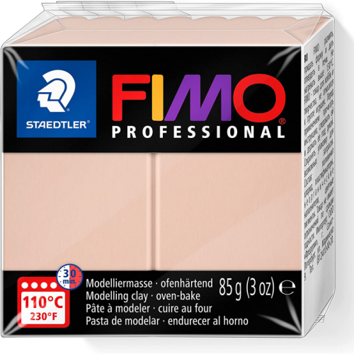 Пластика professional, рожева, 110С, 85г, Fimo