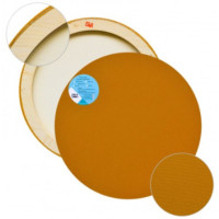 Круглый холст на подрамнике 20х20 см, хлопок, грунт охра К40Б1642020