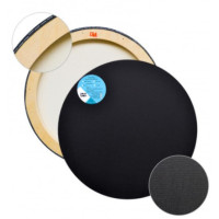 Кругле полотно на підрамнику 80х80 см, бавовна, грунт чорний К40Б1628080