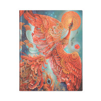 Записная книжка Paperblanks Птицы счастья - Жар-птица большой 23х18 см Линейка Flexi (9781439782095)