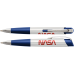 Авторучка Fisher Space Pen Eclipse Белая + Синяя – NASA logo в блистере / SECL/WBL-NASAW (747609004588)